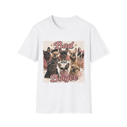 Bad and Boujee Dogs T-Shirt | Cute French Bulldog Pug Portraits