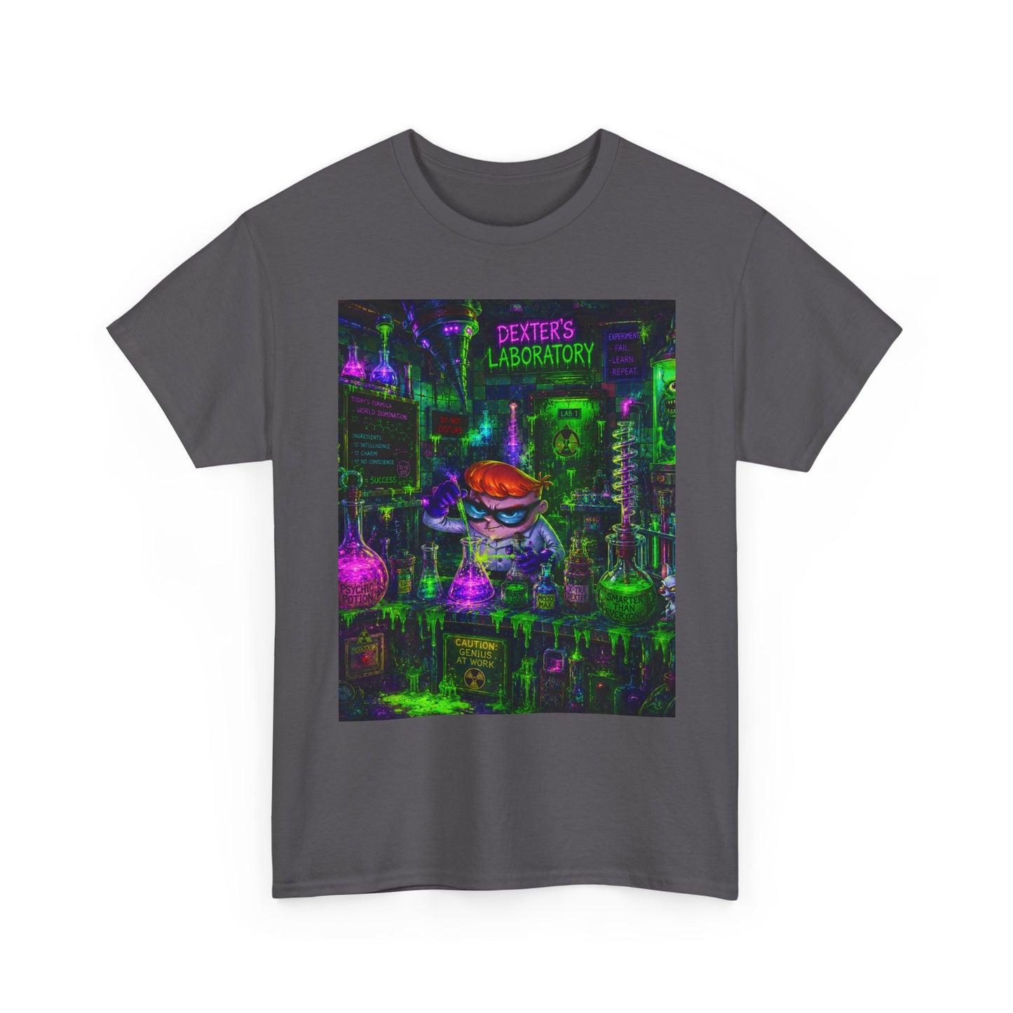 Mad Scientist tee | Lab Art T-Shirt, Neon Vaporwave Skate Lab