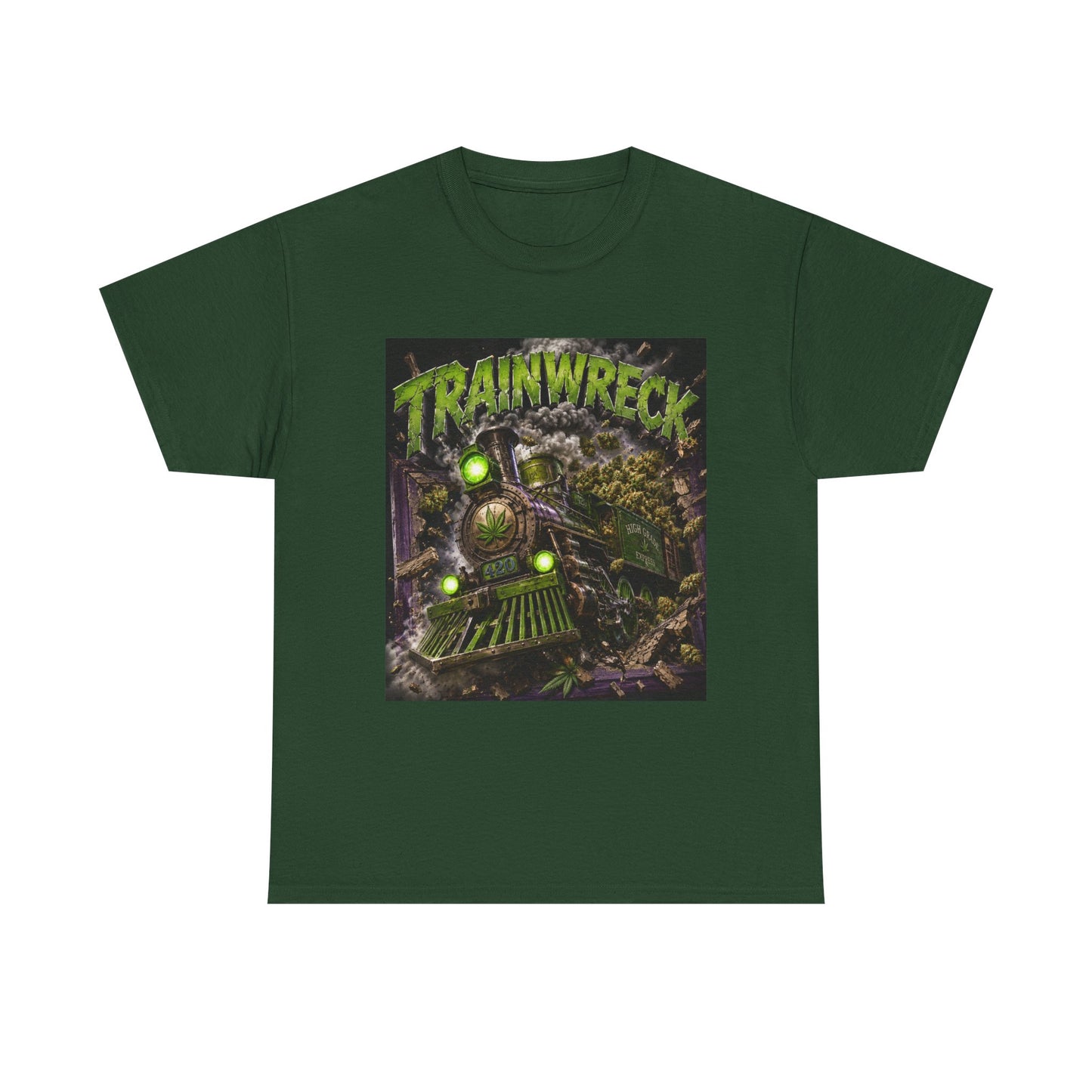 TrainwreckT-Shirt | Grunge Horror Train Graphic