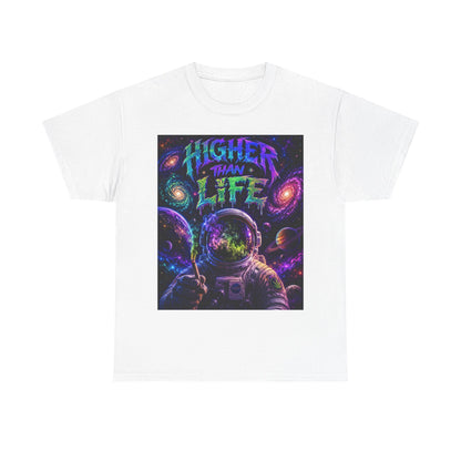 Higher Than Life Astronaut Tee | Psychedelic Space Graphic T-Shirt