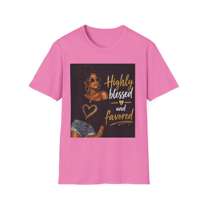 Highly Blessed and Favored T-Shirt | Inspirational Afrocentric Design