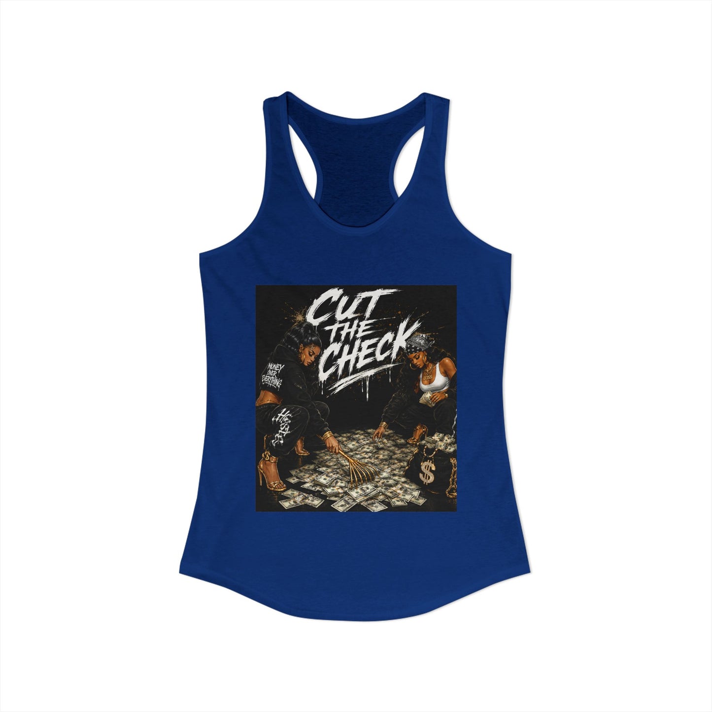 Cut the Check - Women's Racerback Tank