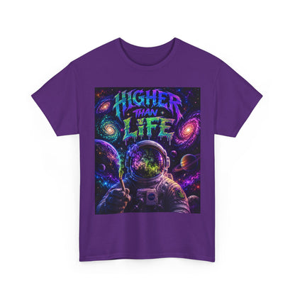 Higher Than Life Astronaut Tee | Psychedelic Space Graphic T-Shirt