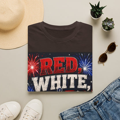 Red White & Boom T-Shirt | Patriotic Fourth of July Fireworks Shirt