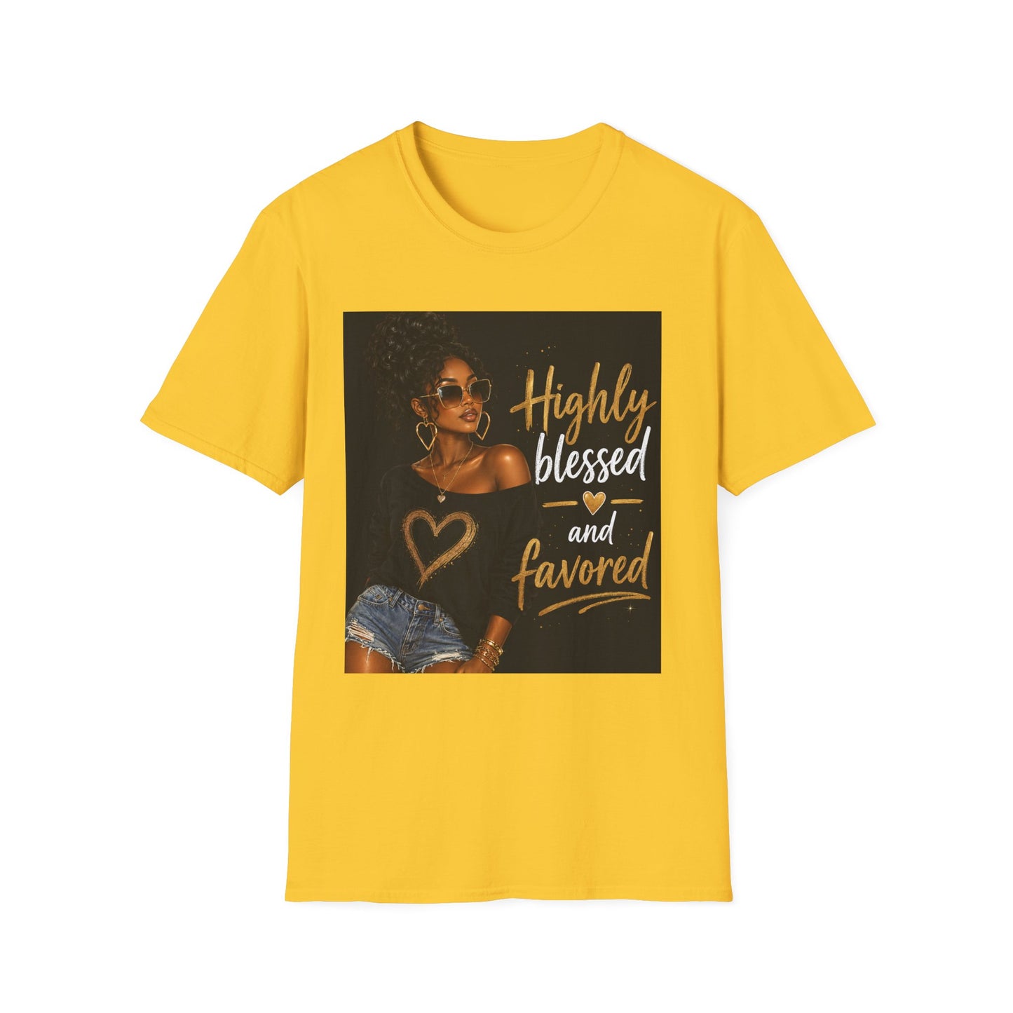 Highly Blessed and Favored T-Shirt | Inspirational Afrocentric Design