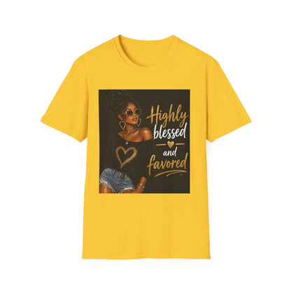 Highly Blessed and Favored T-Shirt | Inspirational Afrocentric Design
