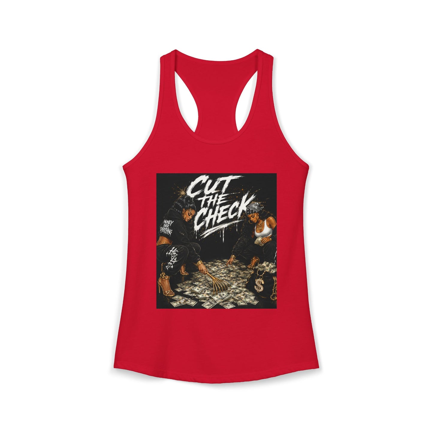 Cut the Check - Women's Racerback Tank
