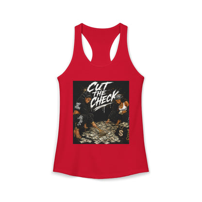 Cut the Check - Women's Racerback Tank