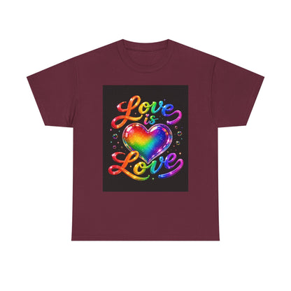 Love Is Love heart rainbow tee | Pride T-Shirt