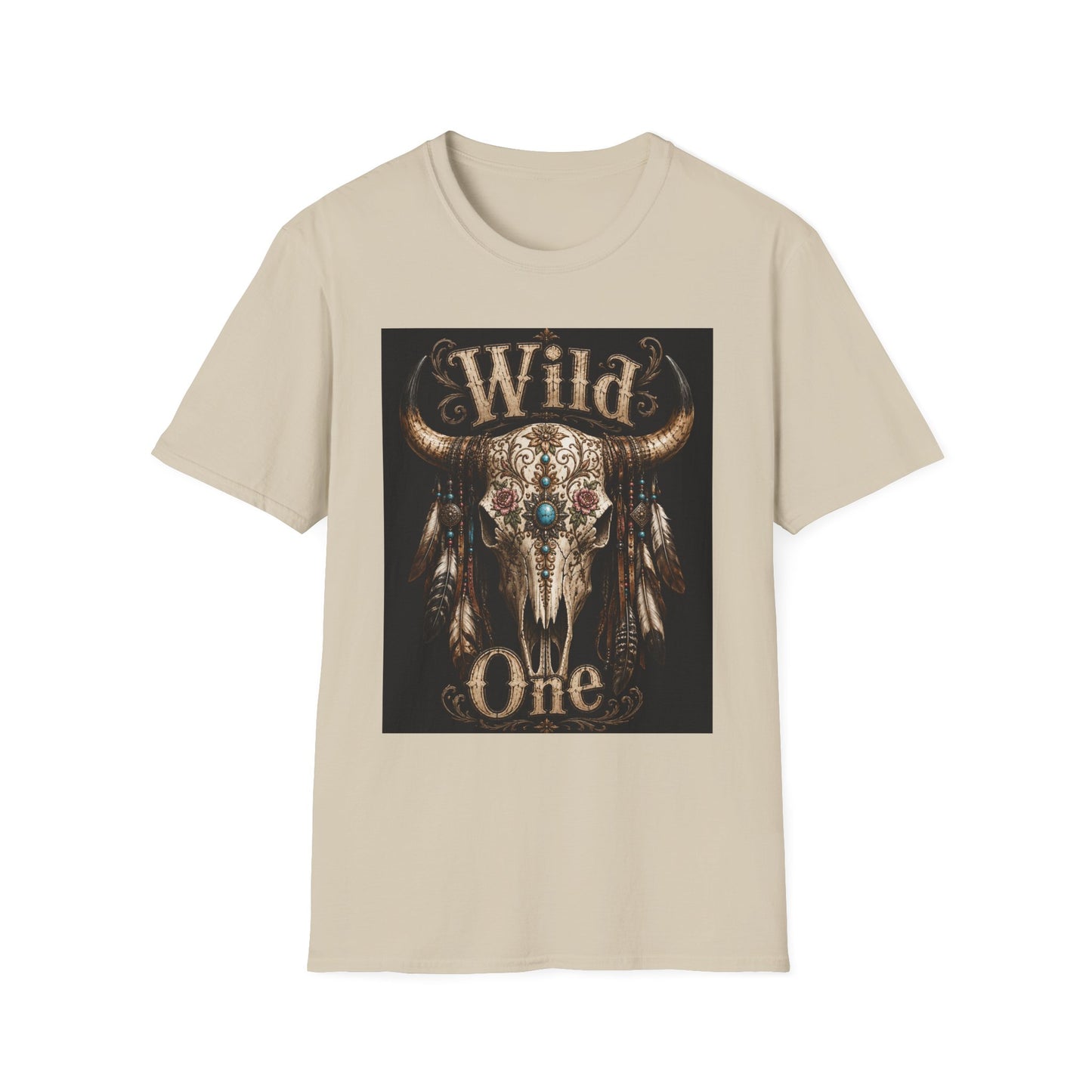 Wild One Skull Tee | Cow Skull Graphic T-Shirt, Boho Western