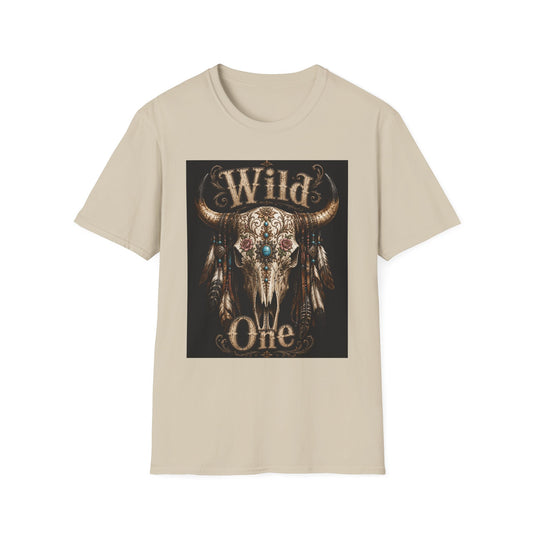 Wild One Skull Tee | Cow Skull Graphic T-Shirt, Boho Western