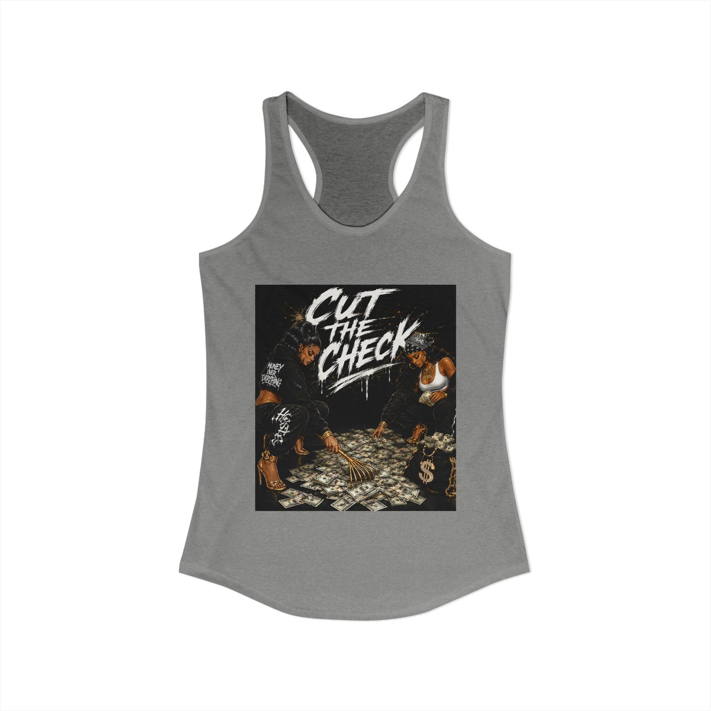 Cut the Check - Women's Racerback Tank