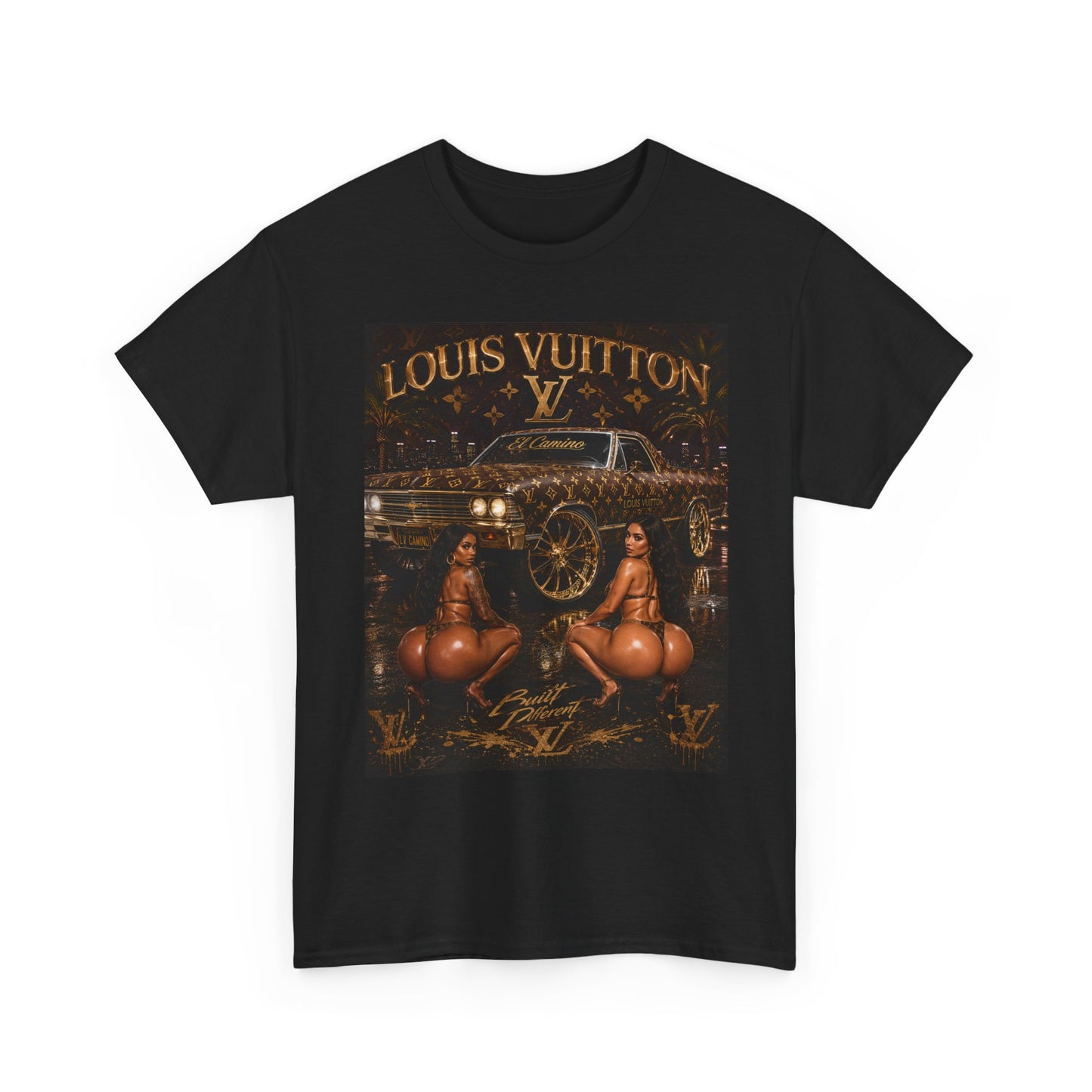 LV Low Low T-Shirt | Retro Car & Pinup Art Tee