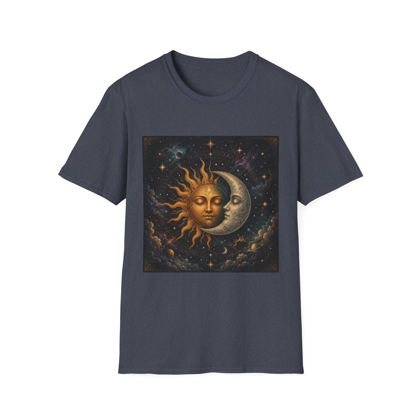 Sun and MoonT-Shirt | Celestial Astrology Starry Design