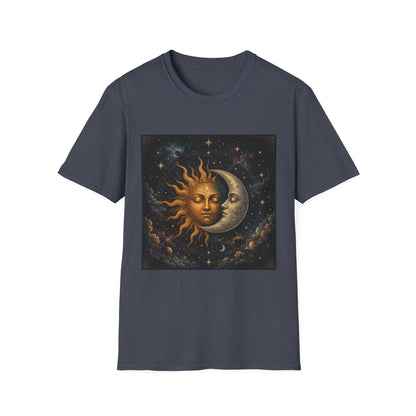 Sun and MoonT-Shirt | Celestial Astrology Starry Design