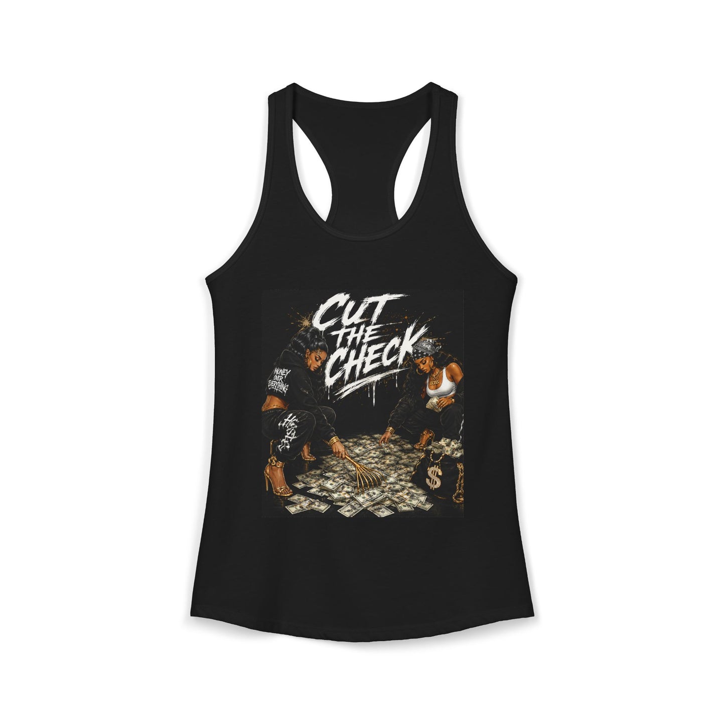 Cut the Check - Women's Racerback Tank