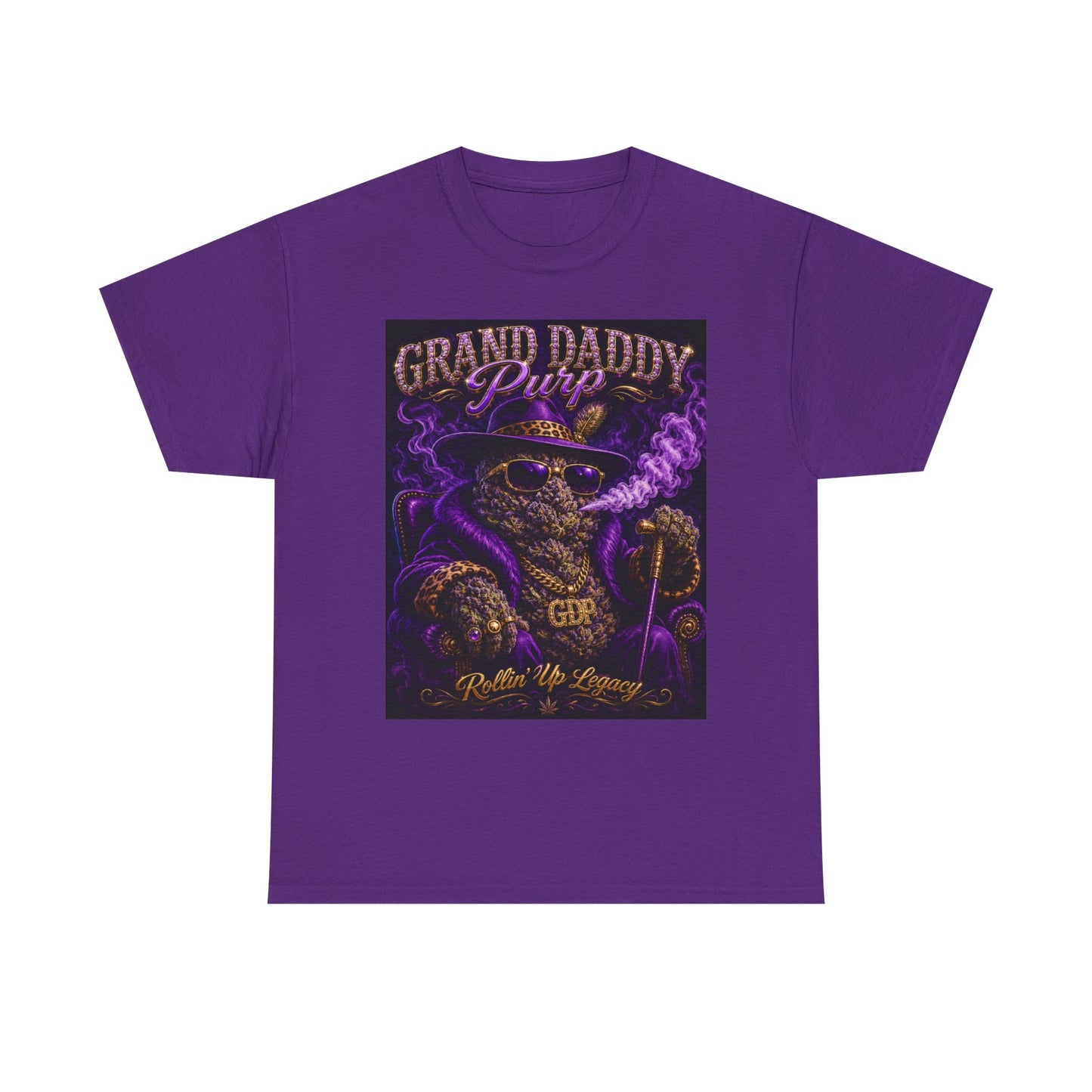 Grand Daddy Purp Graphic Tee | Purple Retro Cannabis Design