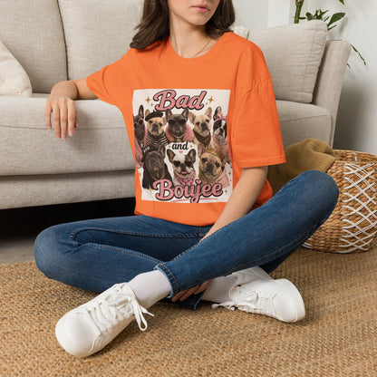 Bad and Boujee Dogs T-Shirt | Cute French Bulldog Pug Portraits