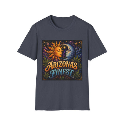 Sun and Moon Arizona's Finest T-Shirt | Celestial Sunface Moonface Tee
