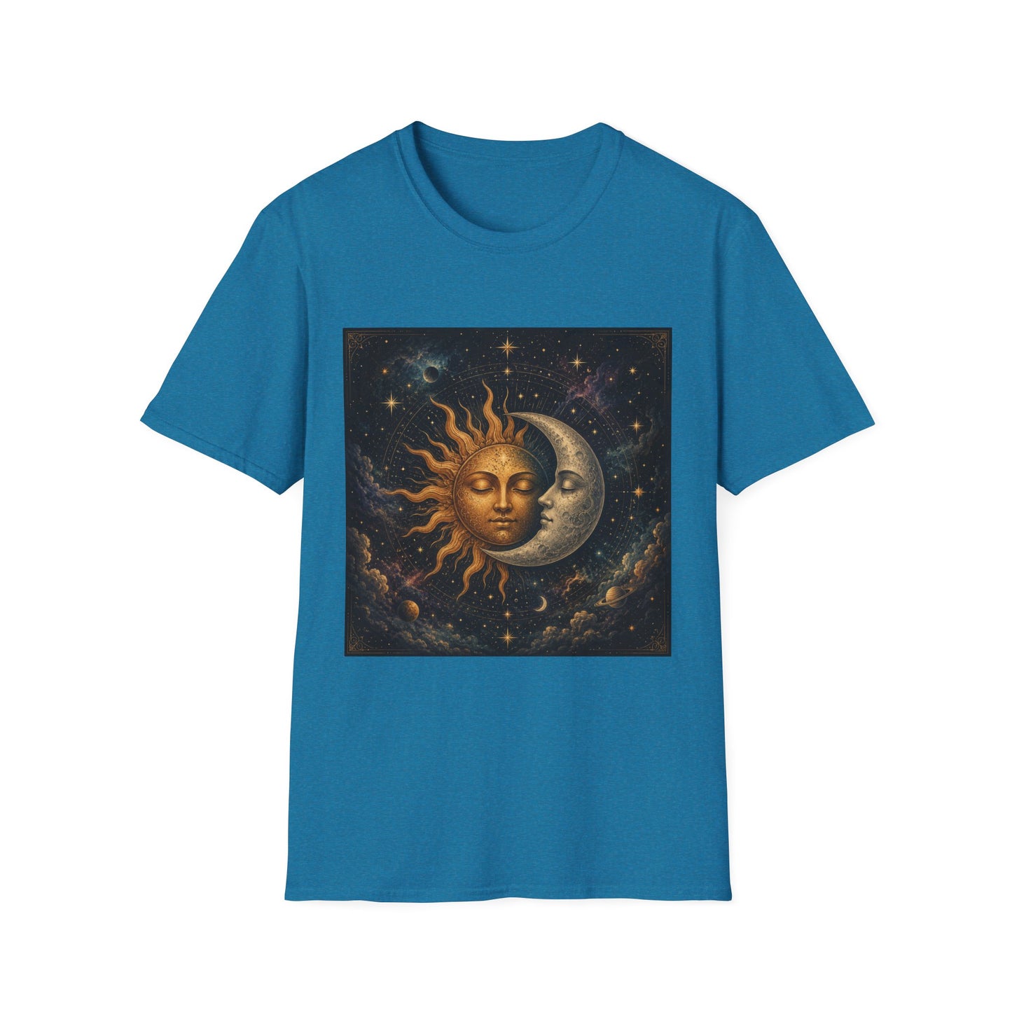 Sun and MoonT-Shirt | Celestial Astrology Starry Design