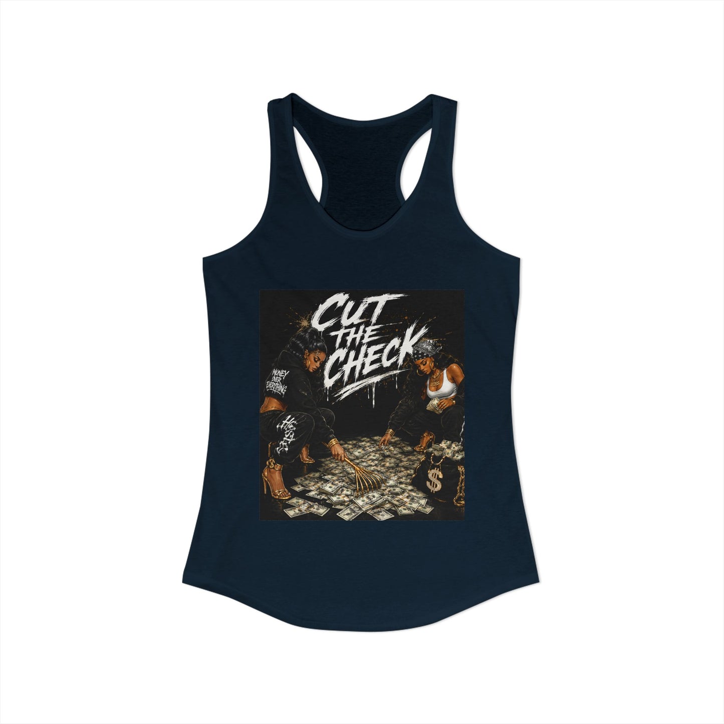 Cut the Check - Women's Racerback Tank