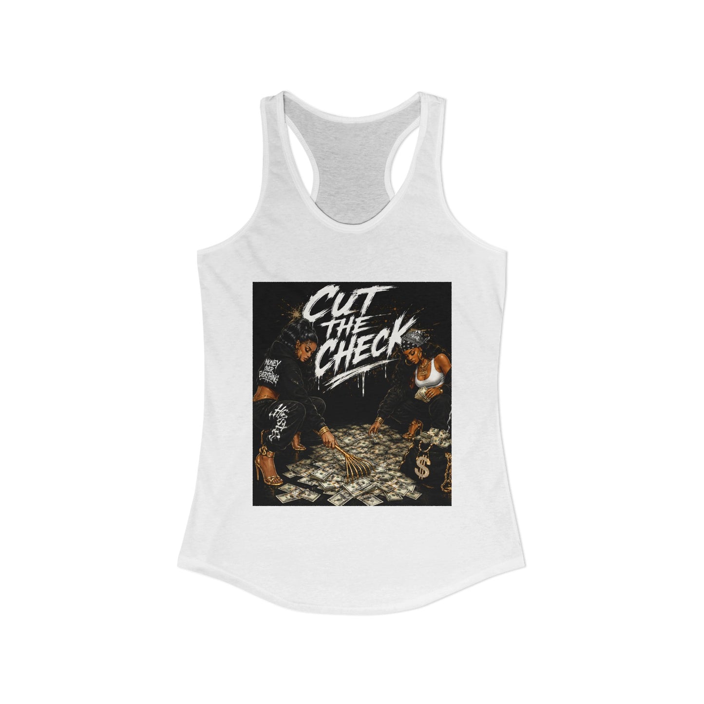 Cut the Check - Women's Racerback Tank