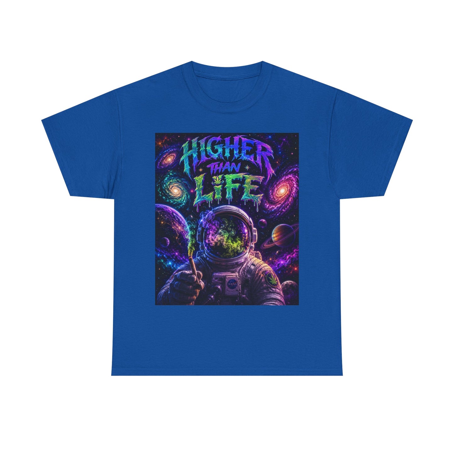 Higher Than Life Astronaut Tee | Psychedelic Space Graphic T-Shirt