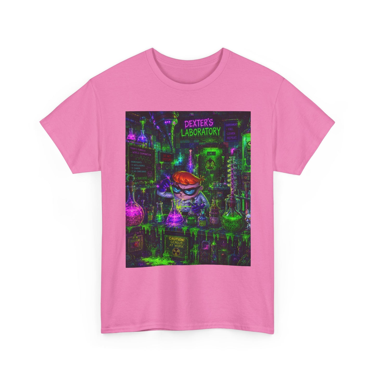 Mad Scientist tee | Lab Art T-Shirt, Neon Vaporwave Skate Lab