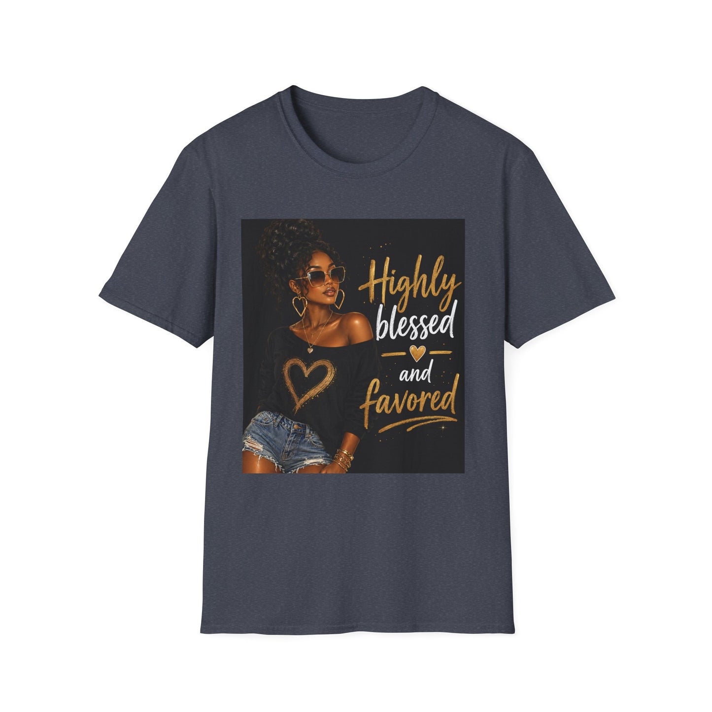 Highly Blessed and Favored T-Shirt | Inspirational Afrocentric Design