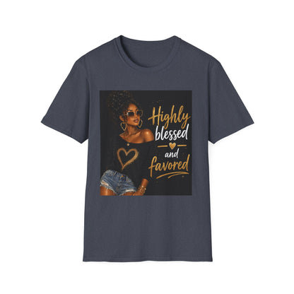 Highly Blessed and Favored T-Shirt | Inspirational Afrocentric Design