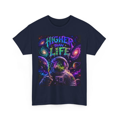 Higher Than Life Astronaut Tee | Psychedelic Space Graphic T-Shirt