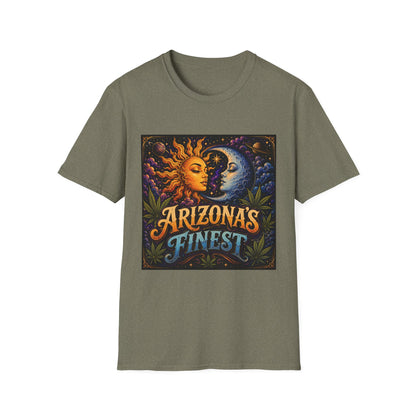 Sun and Moon Arizona's Finest T-Shirt | Celestial Sunface Moonface Tee
