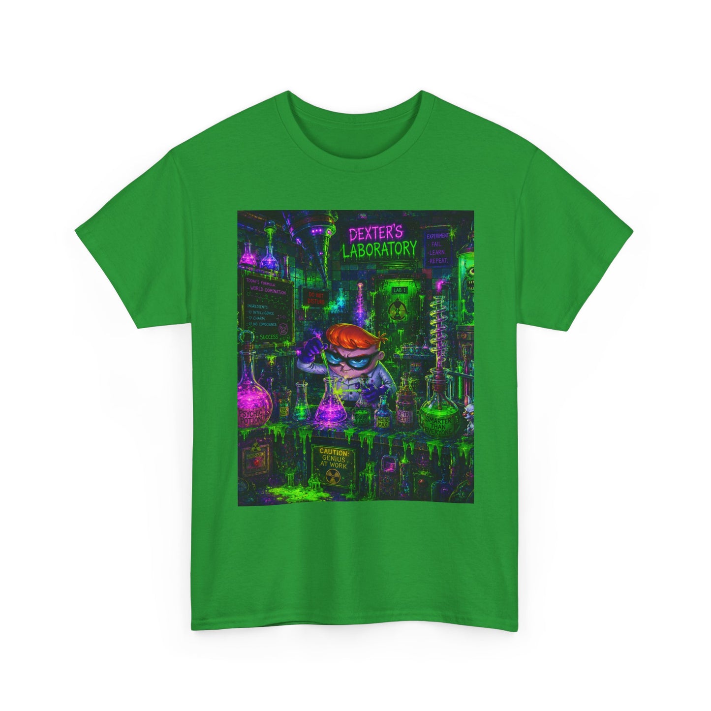 Mad Scientist tee | Lab Art T-Shirt, Neon Vaporwave Skate Lab