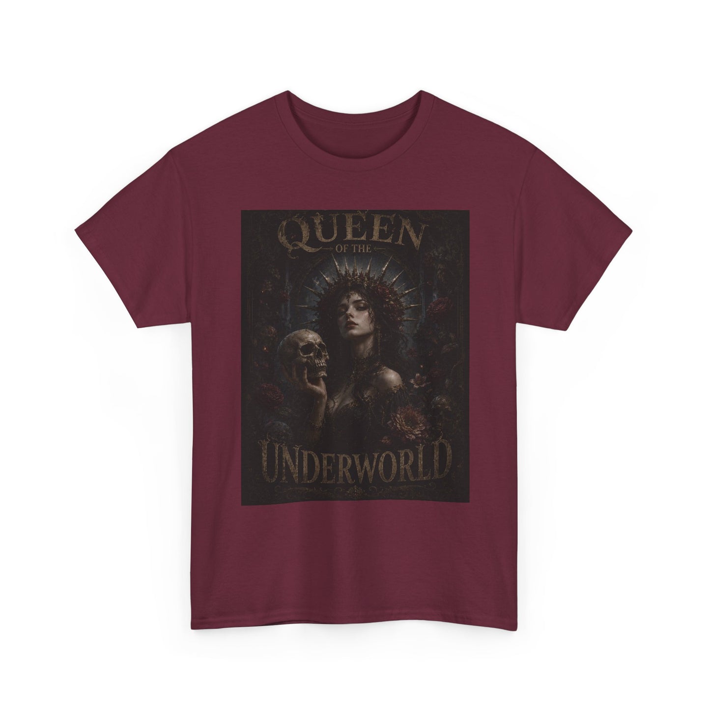 Queen of the Underworld Tee | Dark Gothic Skull Woman