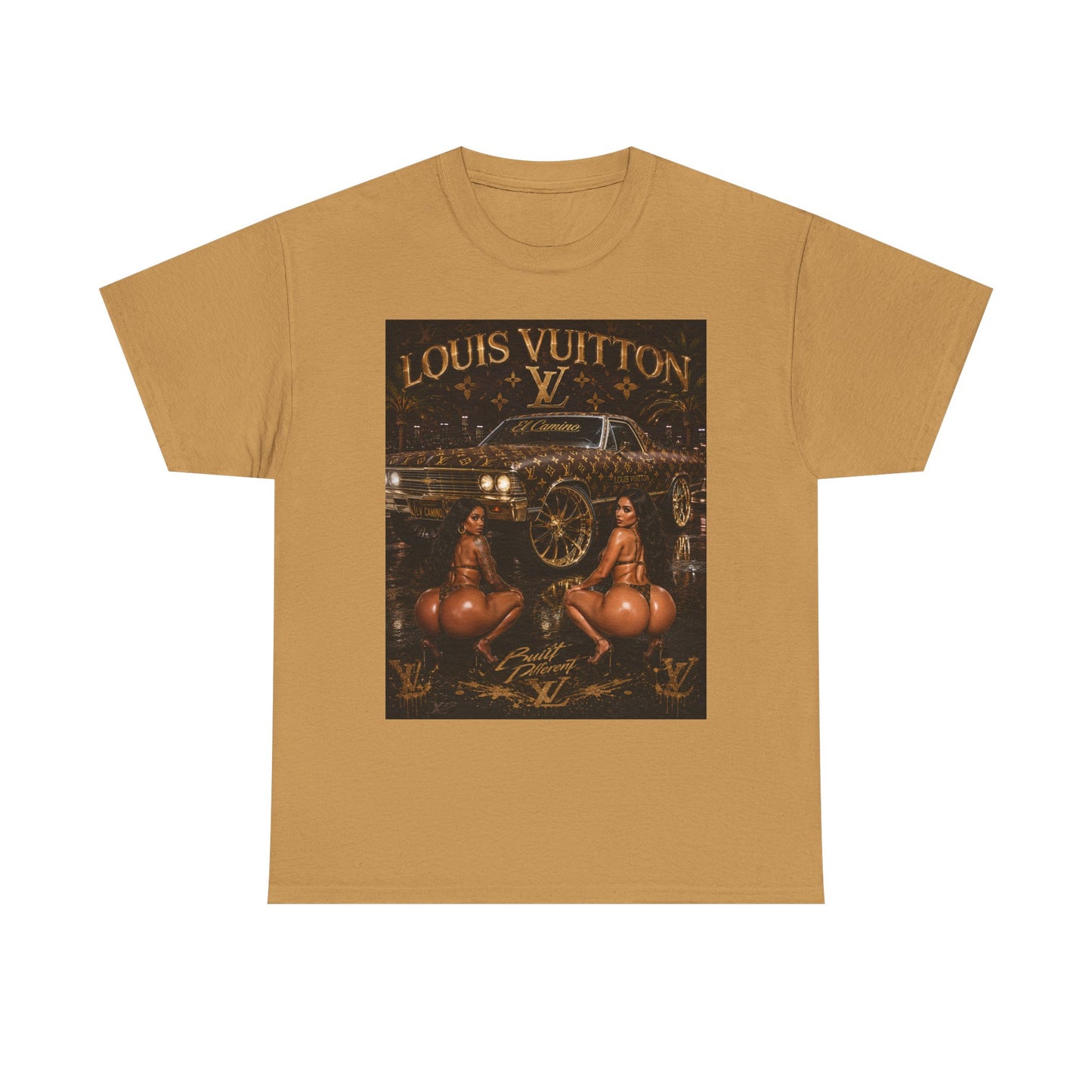 LV Low Low T-Shirt | Retro Car & Pinup Art Tee