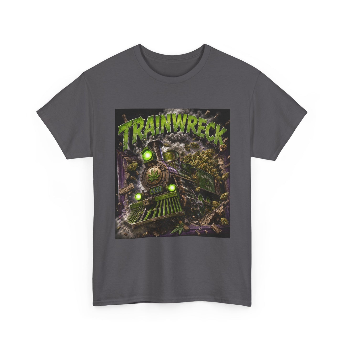 TrainwreckT-Shirt | Grunge Horror Train Graphic