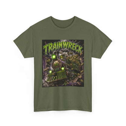 TrainwreckT-Shirt | Grunge Horror Train Graphic