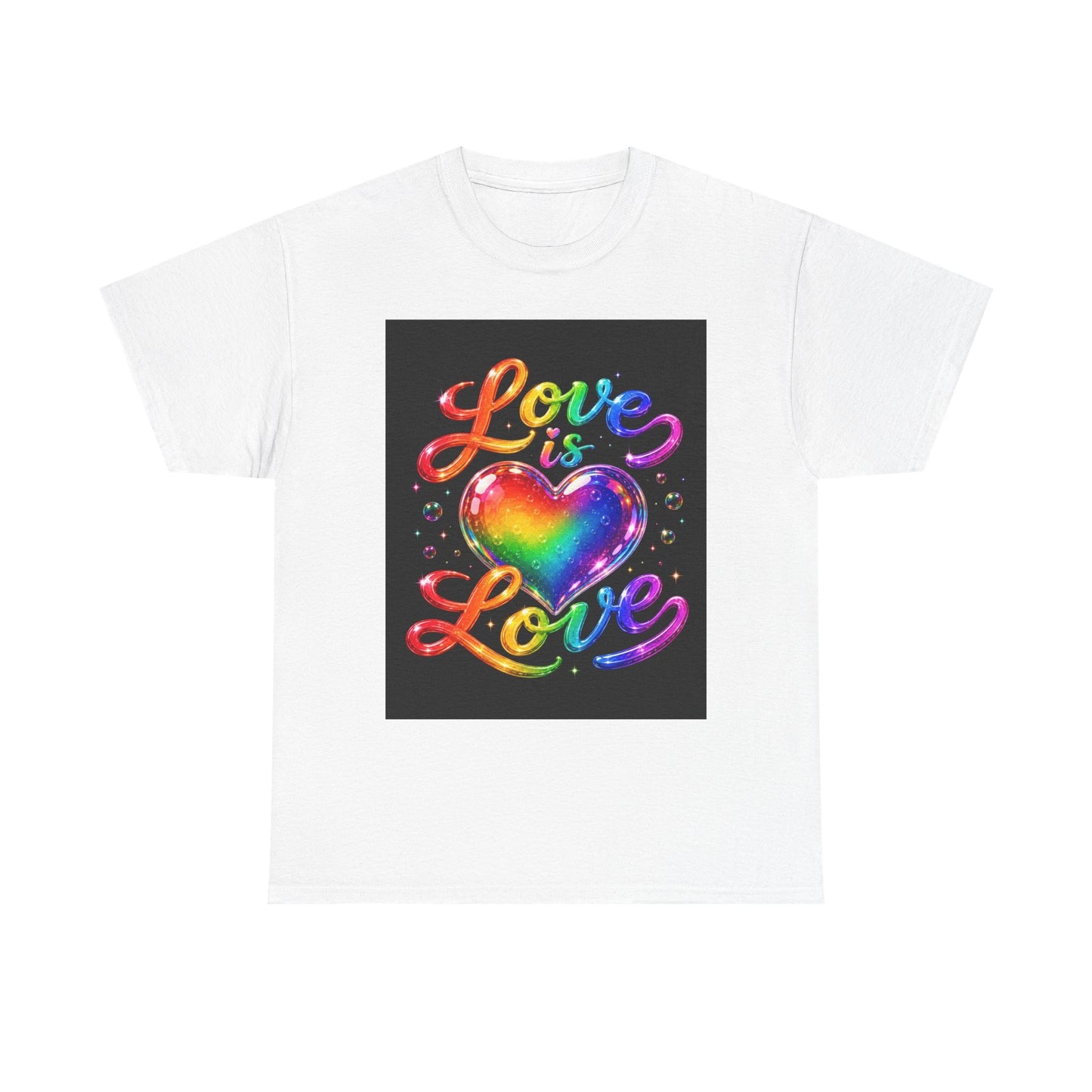 Love Is Love heart rainbow tee | Pride T-Shirt