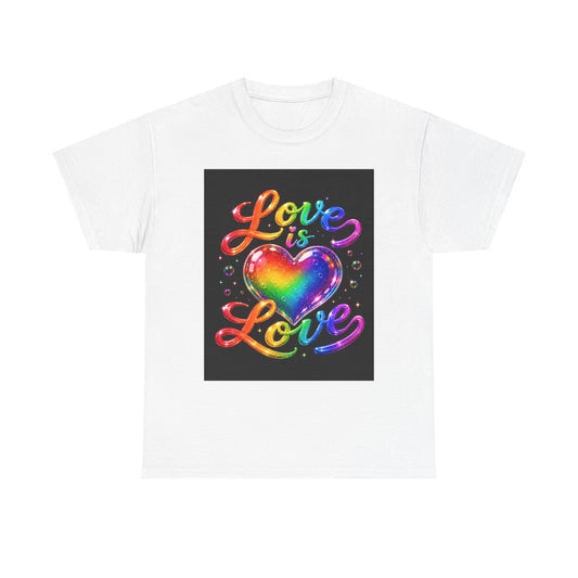 Love Is Love heart rainbow tee | Pride T-Shirt