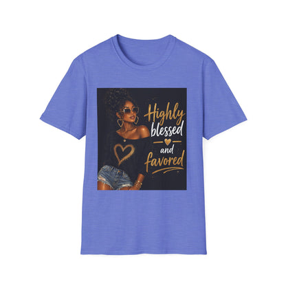 Highly Blessed and Favored T-Shirt | Inspirational Afrocentric Design