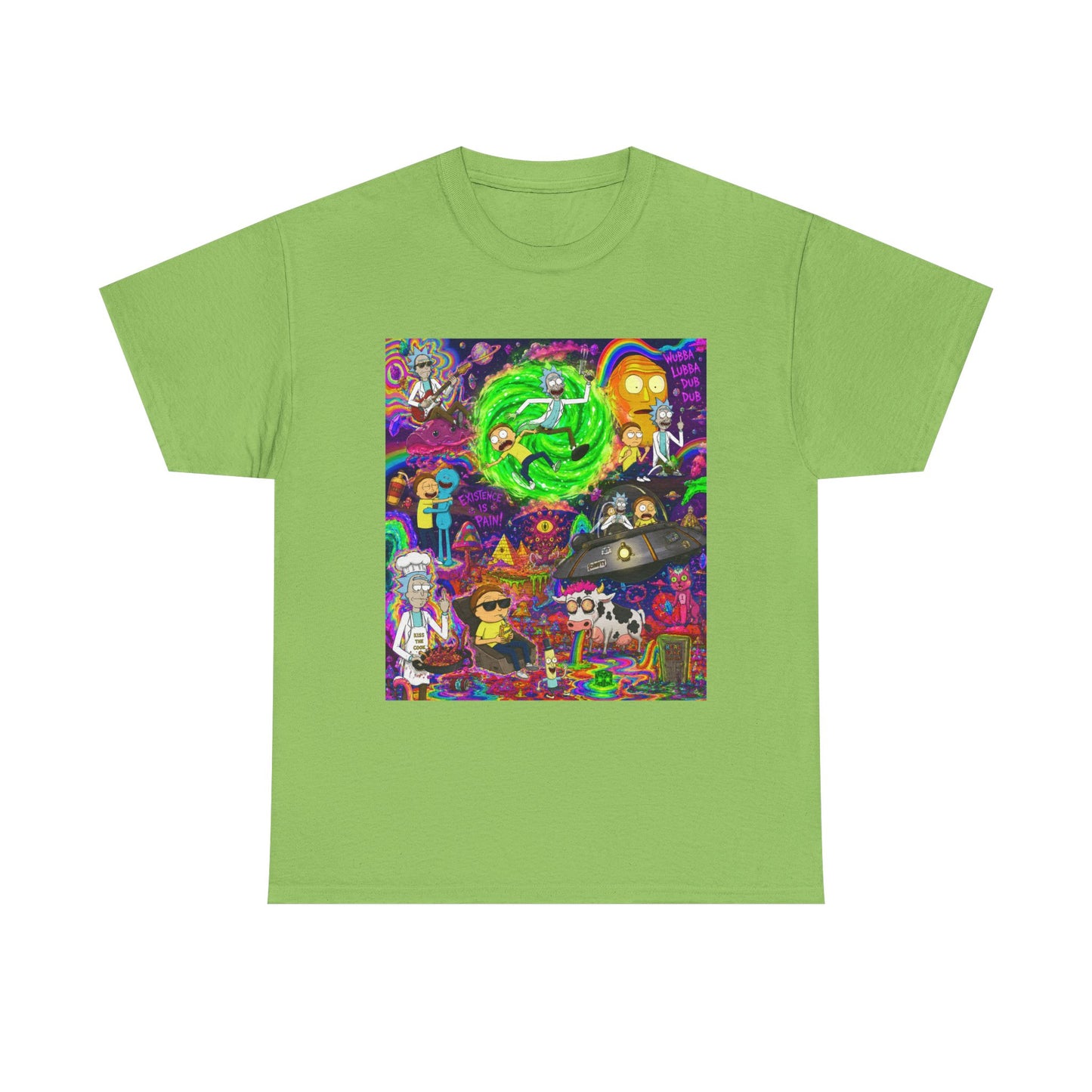 Rick and Morty Portal Collage T-Shirt | Sci-Fi Cartoon Pop Art Tee