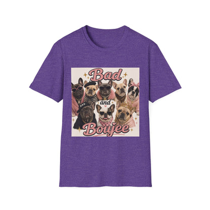Bad and Boujee Dogs T-Shirt | Cute French Bulldog Pug Portraits