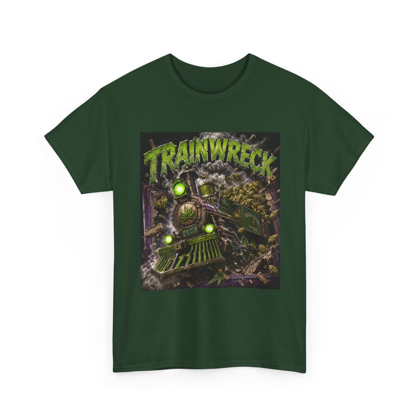 TrainwreckT-Shirt | Grunge Horror Train Graphic