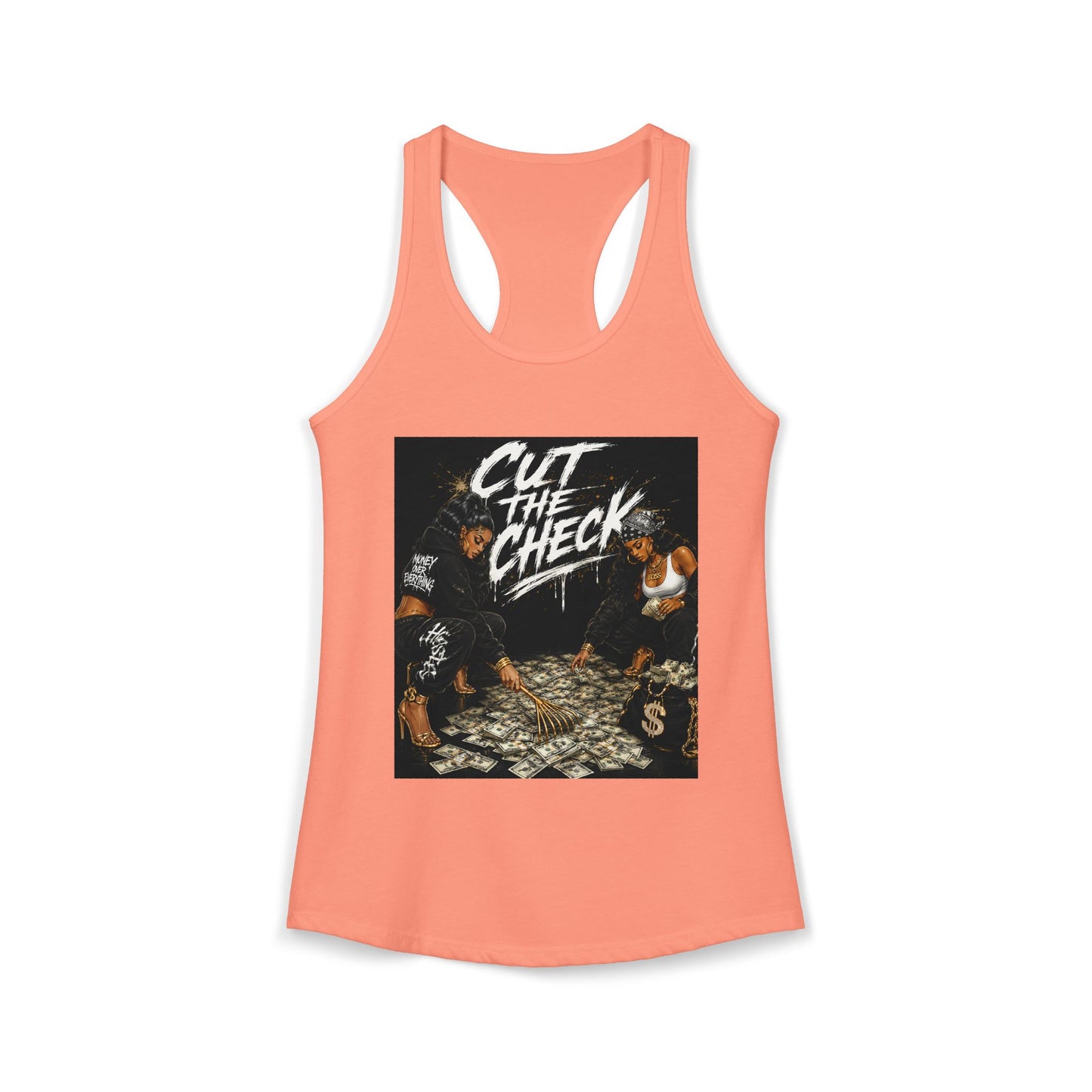 Cut the Check - Women's Racerback Tank