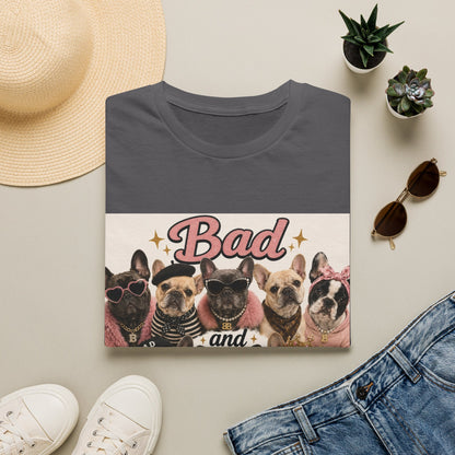 Bad and Boujee Dogs T-Shirt | Cute French Bulldog Pug Portraits
