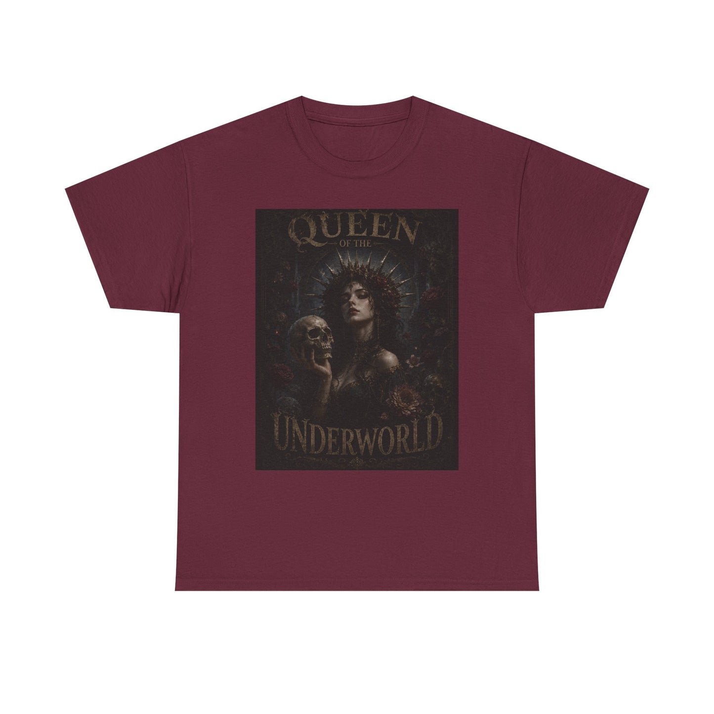 Queen of the Underworld Tee | Dark Gothic Skull Woman