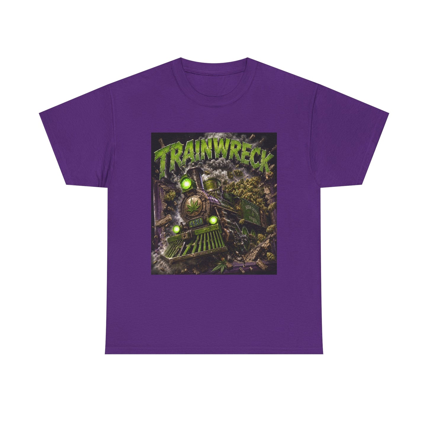TrainwreckT-Shirt | Grunge Horror Train Graphic