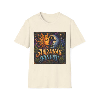 Sun and Moon Arizona's Finest T-Shirt | Celestial Sunface Moonface Tee