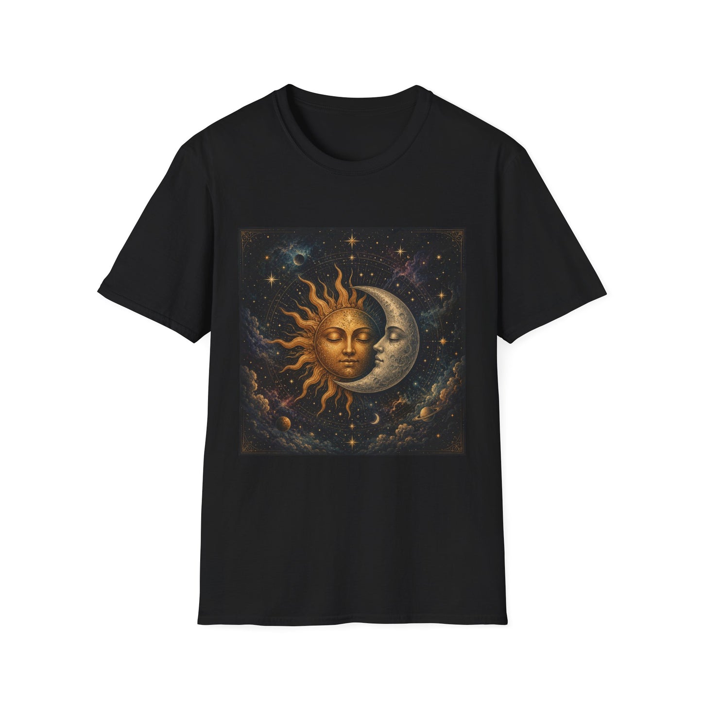 Sun and MoonT-Shirt | Celestial Astrology Starry Design