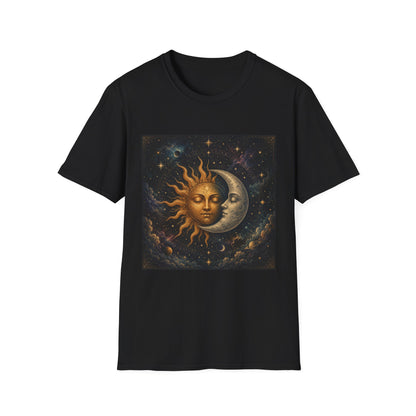 Sun and MoonT-Shirt | Celestial Astrology Starry Design